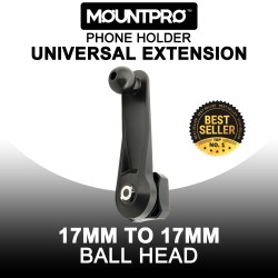 MOUNTPRO™ Universal Phone Holder Extension (Ball Head 17mm to 17mm) MOUNTPRO™ Universal Phone Holder Extension (Ball Head 17mm to 17mm)