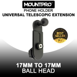 MOUNTPRO™ Universal Phone Holder Telescopic Extension (Ball Head 17mm to 17mm) MOUNTPRO™ Universal Phone Holder Telescopic Extension (Ball Head 17mm to 17mm)